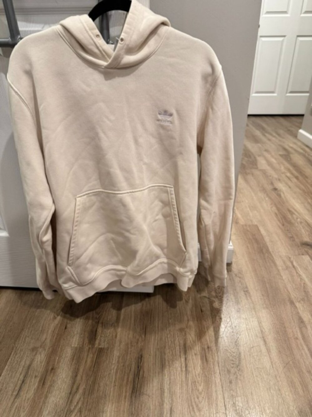 Adidas Cream/Off White Hoodie- Excellent Condition! Size Large